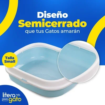 Litera con Tapa Pequeña - Celeste Hola Pets Litera con Tapa Pequeña - Celeste Hola Pets