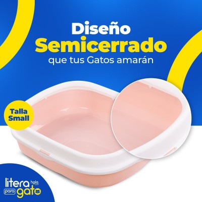 Litera con Tapa Pequeña - Rosado Hola Pets Litera con Tapa Pequeña - Rosado Hola Pets