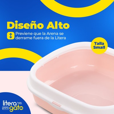 Litera con Tapa Pequeña - Rosado Hola Pets Litera con Tapa Pequeña - Rosado Hola Pets
