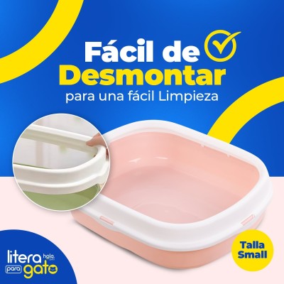 Litera con Tapa Pequeña - Rosado Hola Pets Litera con Tapa Pequeña - Rosado Hola Pets