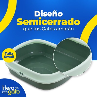 Litera con Tapa Pequeña - Verde Hola Pets Litera con Tapa Pequeña - Verde Hola Pets