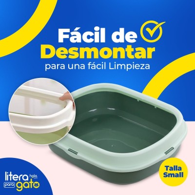 Litera con Tapa Pequeña - Verde Hola Pets Litera con Tapa Pequeña - Verde Hola Pets