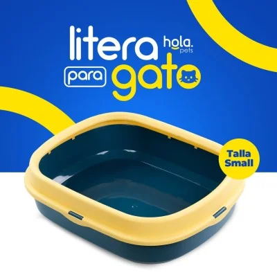 Litera con Tapa Pequeña - Azul Hola Pets Litera con Tapa Pequeña - Azul Hola Pets
