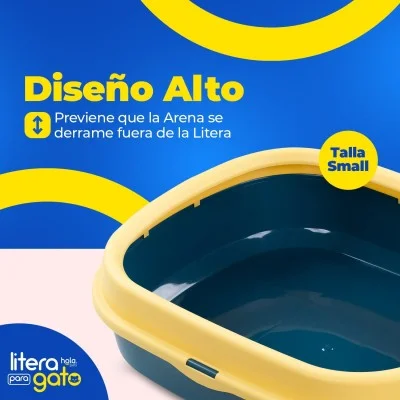 Litera con Tapa Pequeña - Azul Hola Pets Litera con Tapa Pequeña - Azul Hola Pets