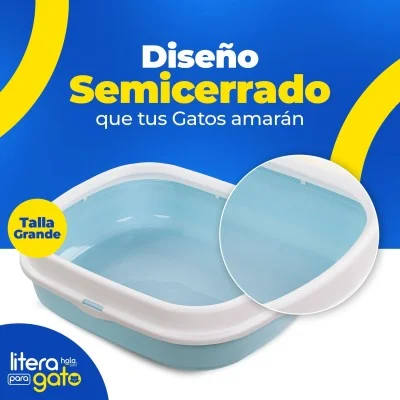 Litera con Tapa Grande - Celeste Hola Pets Litera con Tapa Grande - Celeste Hola Pets