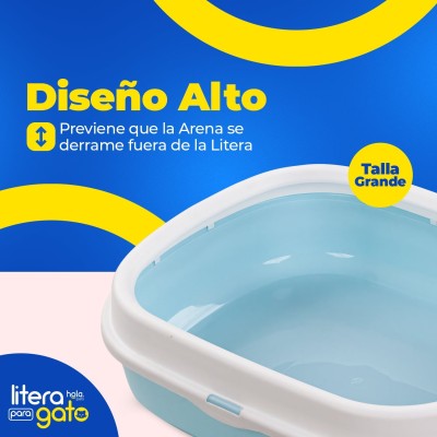Litera con Tapa Grande - Celeste Hola Pets Litera con Tapa Grande - Celeste Hola Pets