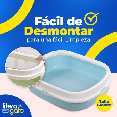 Litera con Tapa Grande - Celeste Hola Pets Litera con Tapa Grande - Celeste Hola Pets