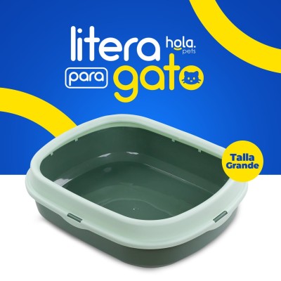 Litera con Tapa Grande - Verde Hola Pets Litera con Tapa Grande - Verde Hola Pets