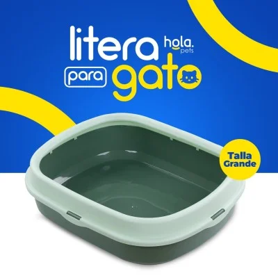 Litera con Tapa Grande - Verde Hola Pets Litera con Tapa Grande - Verde Hola Pets