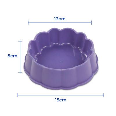 Plato Flor Pequeño - Violeta Hola Pets Plato Flor Pequeño - Violeta Hola Pets