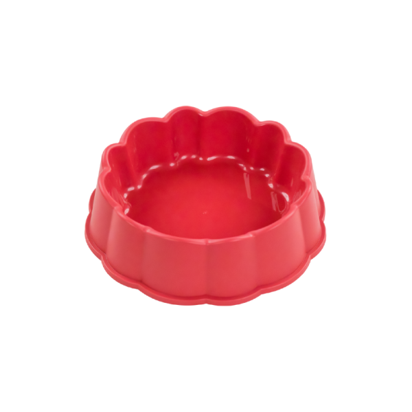 Plato Flor Mediano - Coral Hola Pets