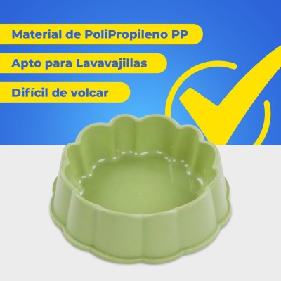Plato Flor Pequeño - Menta Hola Pets Plato Flor Pequeño - Menta Hola Pets