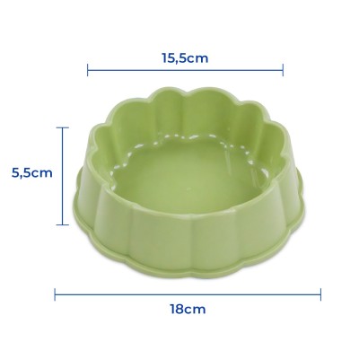 Plato Flor Mediano - Menta Hola Pets Plato Flor Mediano - Menta Hola Pets