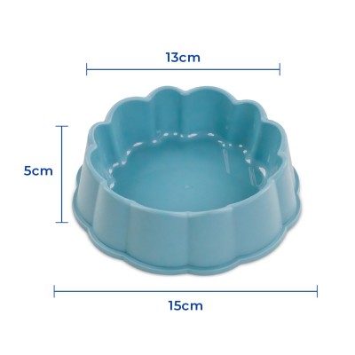 Plato Flor Pequeño - Turquesa Hola Pets Plato Flor Pequeño - Turquesa Hola Pets