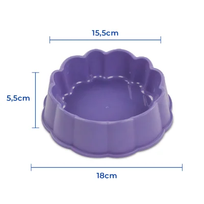 Plato Flor Mediano - Violeta Hola Pets Plato Flor Mediano - Violeta Hola Pets
