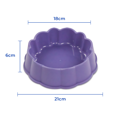 Plato Flor Grande - Violeta Hola Pets Plato Flor Grande - Violeta Hola Pets
