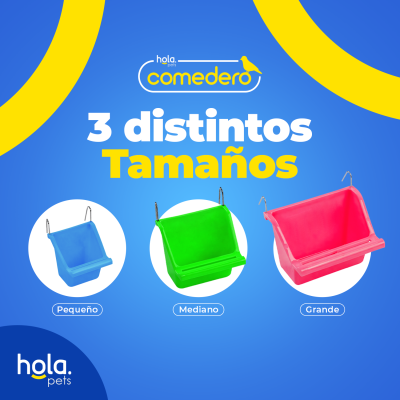 Comedero de Ave Grande - Celeste Hola Pets Comedero de Ave Grande - Celeste Hola Pets