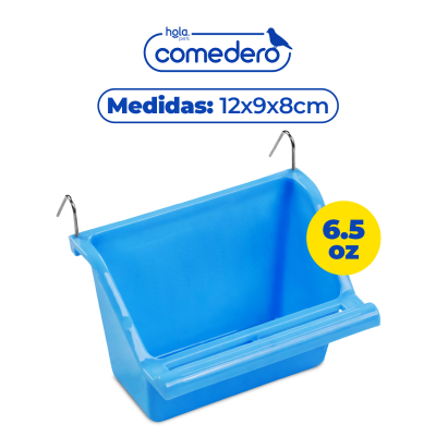 Comedero de Ave Grande - Celeste Hola Pets Comedero de Ave Grande - Celeste Hola Pets