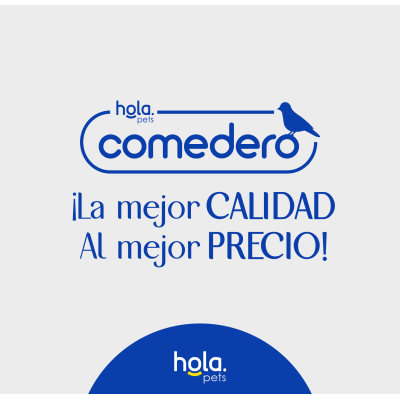 Comedero de Ave Grande - Celeste Hola Pets Comedero de Ave Grande - Celeste Hola Pets