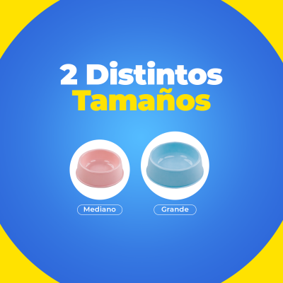 Plato Circular Clásico - Mediano Lima Hola Pets Plato Circular Clásico - Mediano Lima Hola Pets