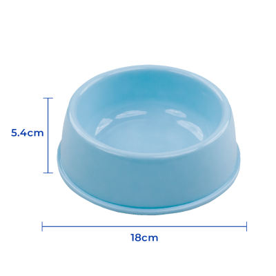 Plato Circular Clásico - Mediano Celeste Hola Pets Plato Circular Clásico - Mediano Celeste Hola Pets