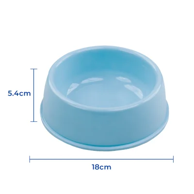 Plato Circular Clásico - Mediano Celeste Hola Pets Plato Circular Clásico - Mediano Celeste Hola Pets