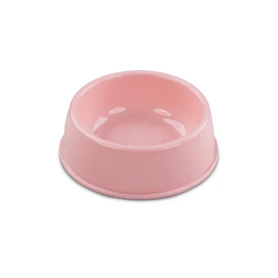 Plato Circular Clásico - Mediano Rosa Hola Pets Plato Circular Clásico - Mediano Rosa Hola Pets