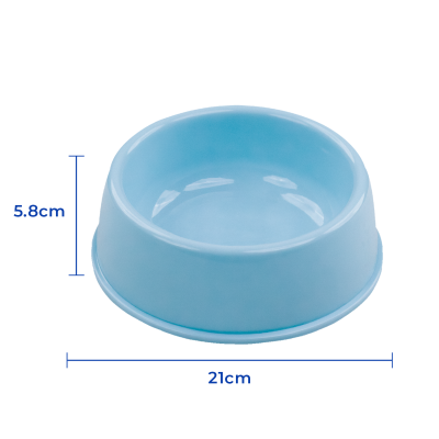 Plato Circular Clásico - Grande Celeste Hola Pets Plato Circular Clásico - Grande Celeste Hola Pets