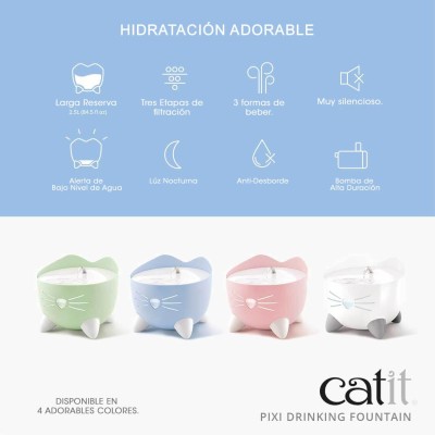 Fuente de Agua Pixi - Acero Inoxidable Cat It Fuente de Agua Pixi - Acero Inoxidable Cat It