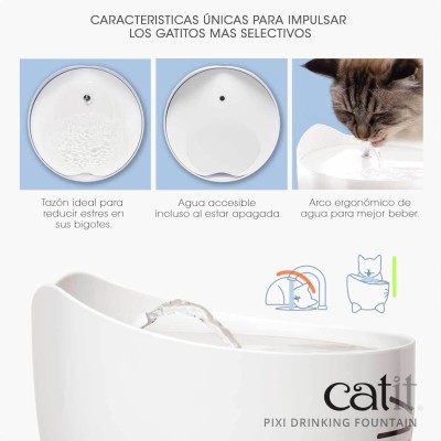 Fuente de Agua Pixi - Acero Inoxidable Cat It Fuente de Agua Pixi - Acero Inoxidable Cat It