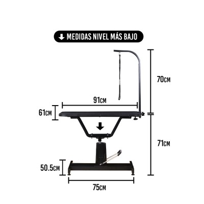Mesa de Grooming Hidráulica - Groomr