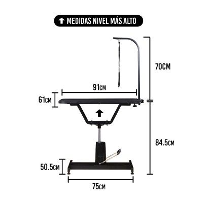 Mesa de Grooming Hidráulica - Groomr