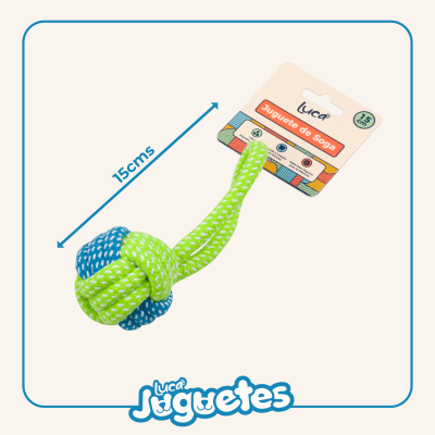Juguete Soga + Bola - 15 cm - Luca Juguete Soga + Bola - 15 cm - Luca