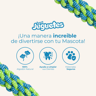 Juguete Soga + Bola - 15 cm - Luca Juguete Soga + Bola - 15 cm - Luca