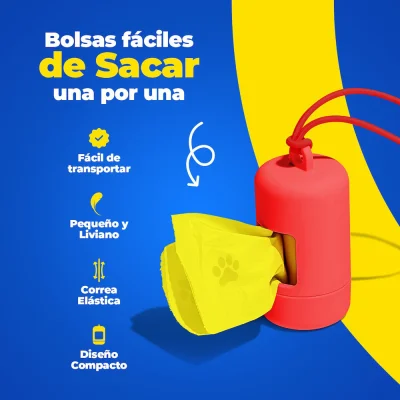 Porta Bolsas - Rojo - Hola Pets Porta Bolsas - Rojo - Hola Pets