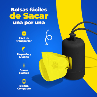 Porta Bolsas - Negro - Hola Pets Porta Bolsas - Negro - Hola Pets