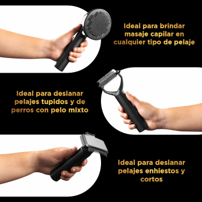 Set Triple de Peines Profesionales - Groomr