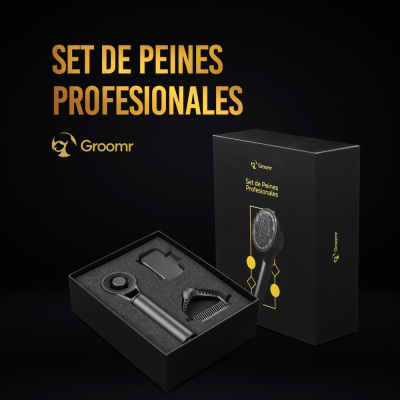 Set Triple de Peines Profesionales - Groomr