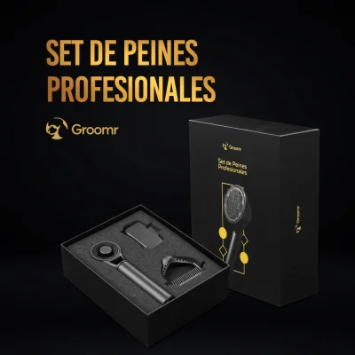 Set Triple de Peines Profesionales - Groomr Set Triple de Peines Profesionales - Groomr