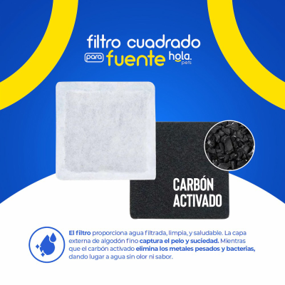 Filtro Genérico - Fuente de Agua Cuadrada - Hola Pets Filtro Genérico - Fuente de Agua Cuadrada - Hola Pets