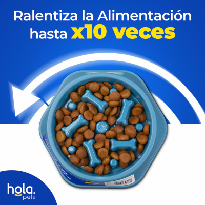 Comedero Lento Huesitos - Navy Blue Hola Pets Comedero Lento Huesitos - Navy Blue Hola Pets