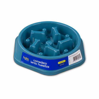 Comedero Lento Huesitos - Navy Blue Hola Pets Comedero Lento Huesitos - Navy Blue Hola Pets