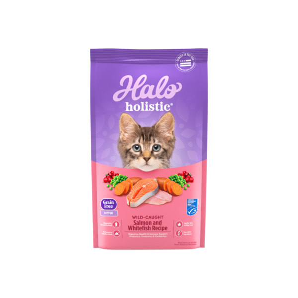 Alimento Holistic Gatito Libre de Granos Salmón & Pescado Blanco 1.36 Kg