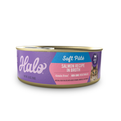 Alimento Húmedo Gatos Holistic Libre de Granos Salmón Estofado 156 Gr