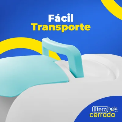 Litera Clásica Cerrada - Turquesa Hola Pets Litera Clásica Cerrada - Turquesa Hola Pets