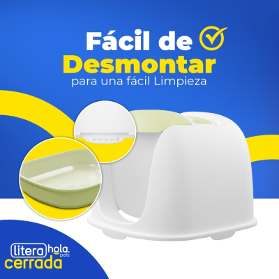 Litera Clásica Cerrada - Verde Claro Hola Pets Litera Clásica Cerrada - Verde Claro Hola Pets