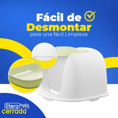 Litera Clásica Cerrada - Verde Claro Hola Pets Litera Clásica Cerrada - Verde Claro Hola Pets