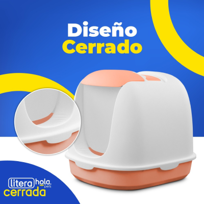 Litera Clásica Cerrada - Durazno Hola Pets Litera Clásica Cerrada - Durazno Hola Pets