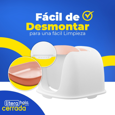 Litera Clásica Cerrada - Durazno Hola Pets Litera Clásica Cerrada - Durazno Hola Pets