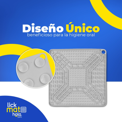 Lick Mat - Gris - Hola Pets Lick Mat - Gris - Hola Pets